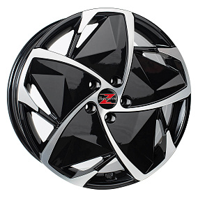 Barzetta Elettrico Black Polished Sähköauton 7.5x18 5x108 45